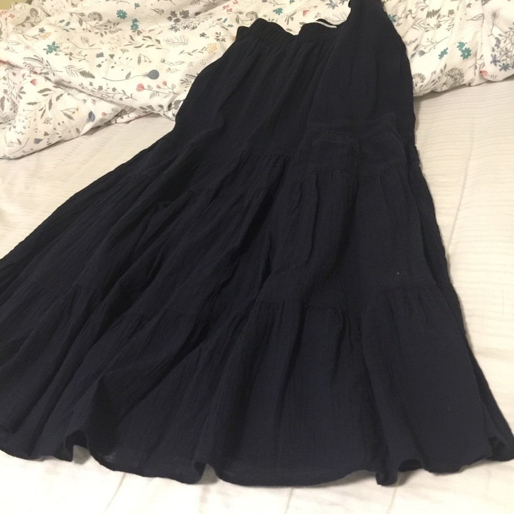 JW Anderson x Uniqlo tiered skirt Navy blue